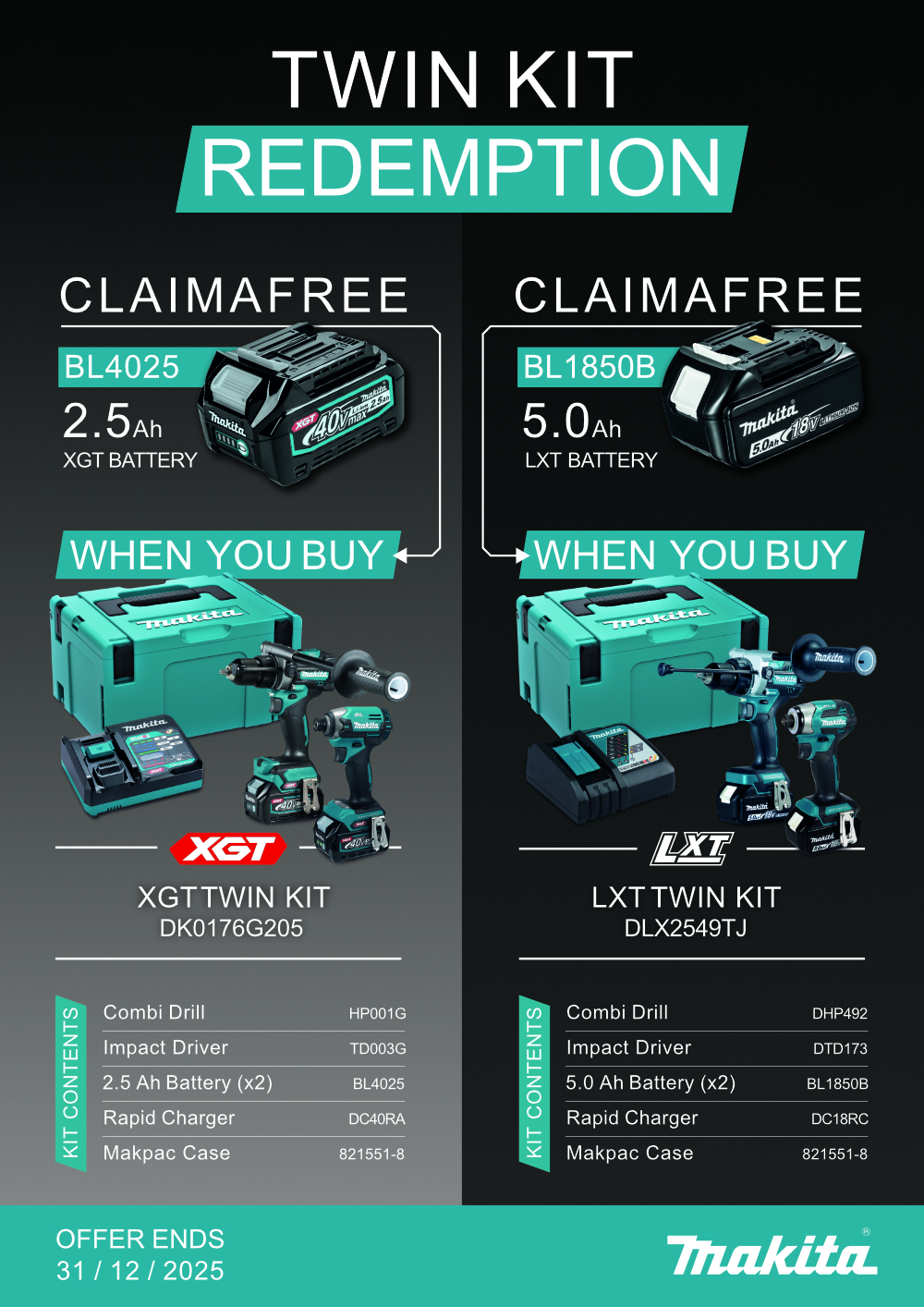 Makita Redemption Offers