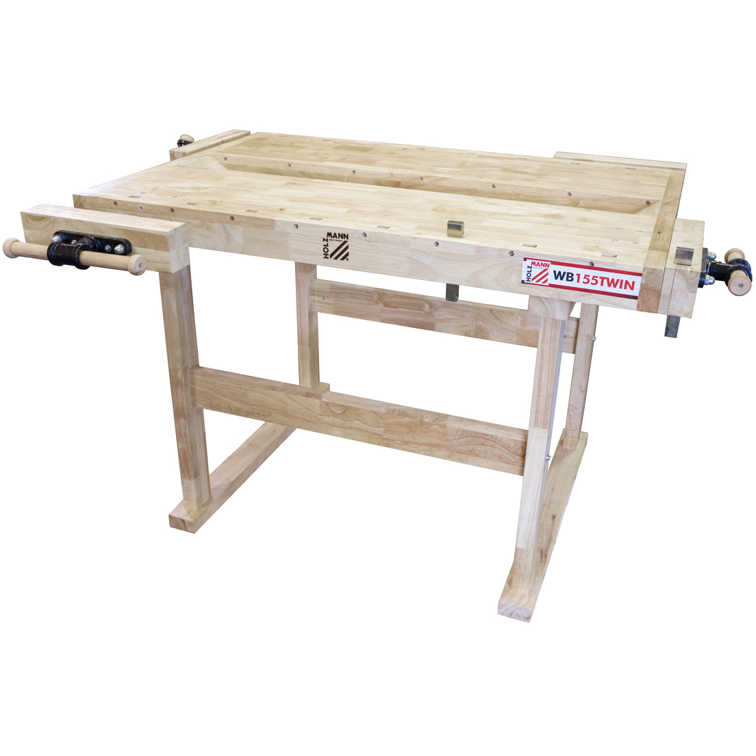 Holzmann WB155TWIN Wooden Workbench 1550x1170mm with 4 Vices