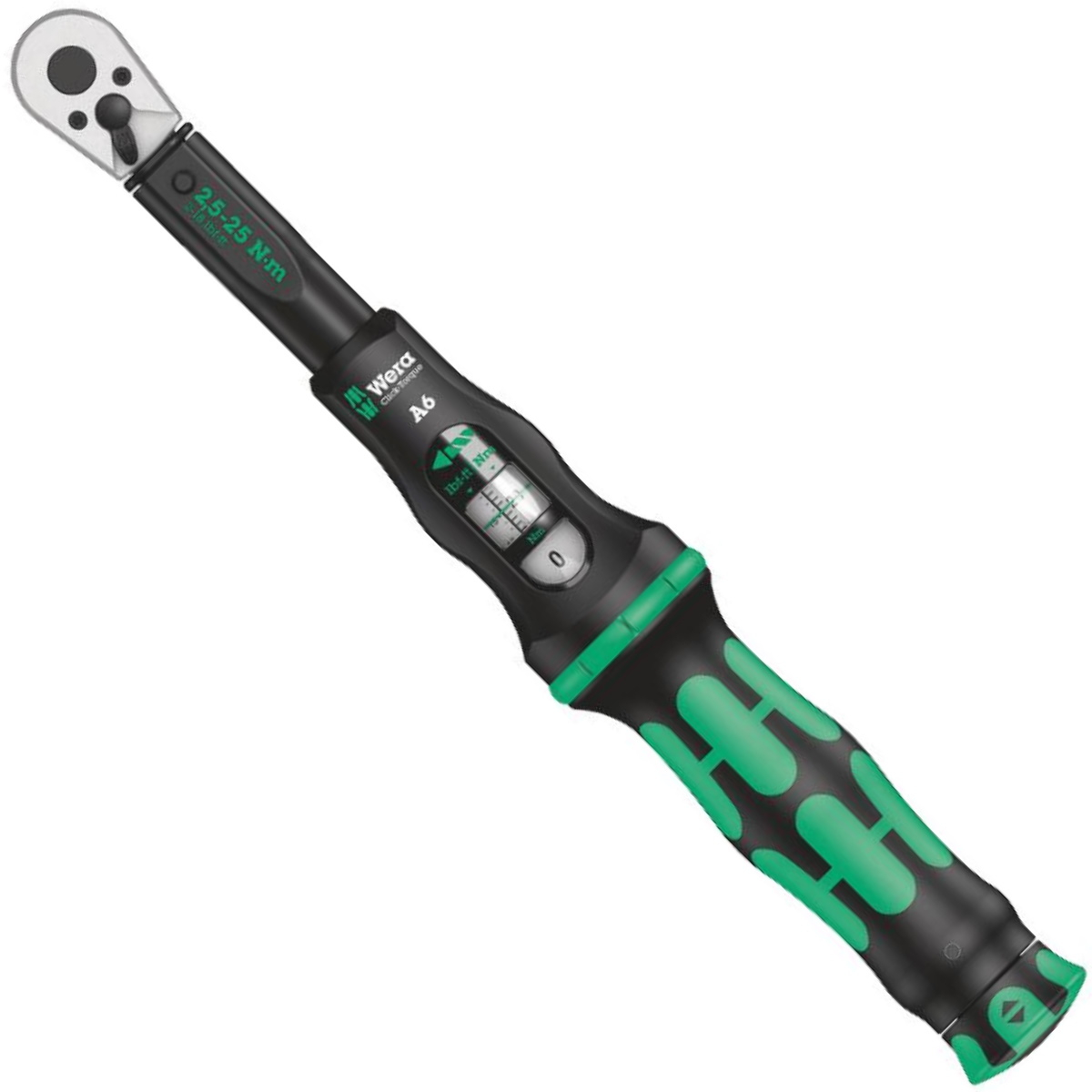 Wera Click-Torque A6 Torque Wrench 1/4" Internal Hex Drive 2.5 - 25 Nm 05075605001