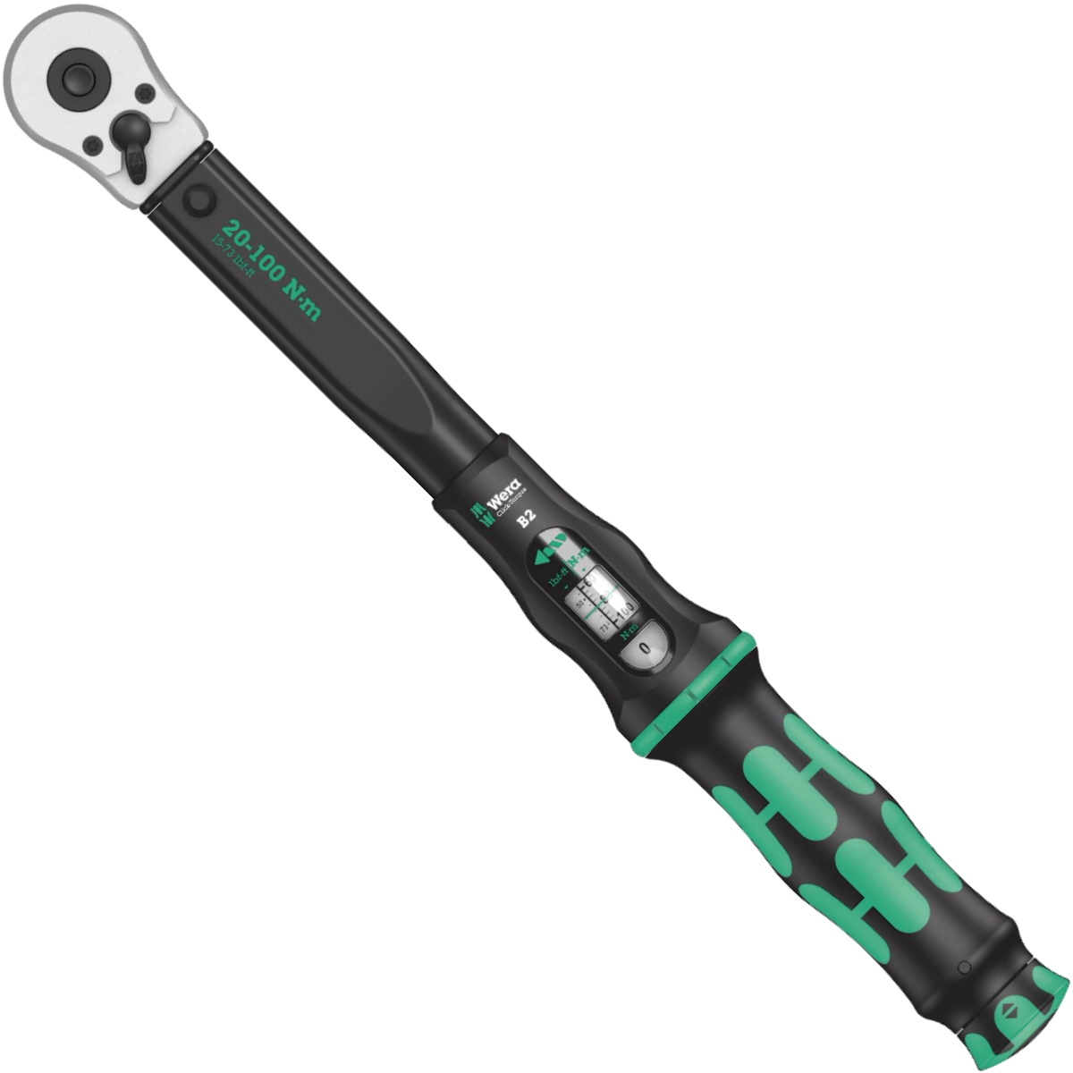 Wera Click-Torque B2 Torque Wrench 3/8" Square Drive 20 - 100 Nm 05075611001