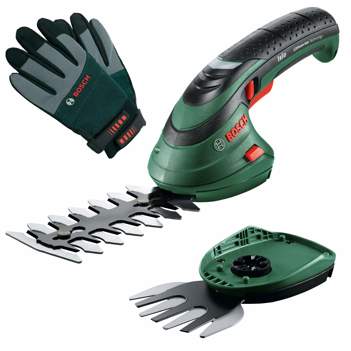 Bosch ISIO 3 3.6V Shrub & Grass Shear Set with Gloves