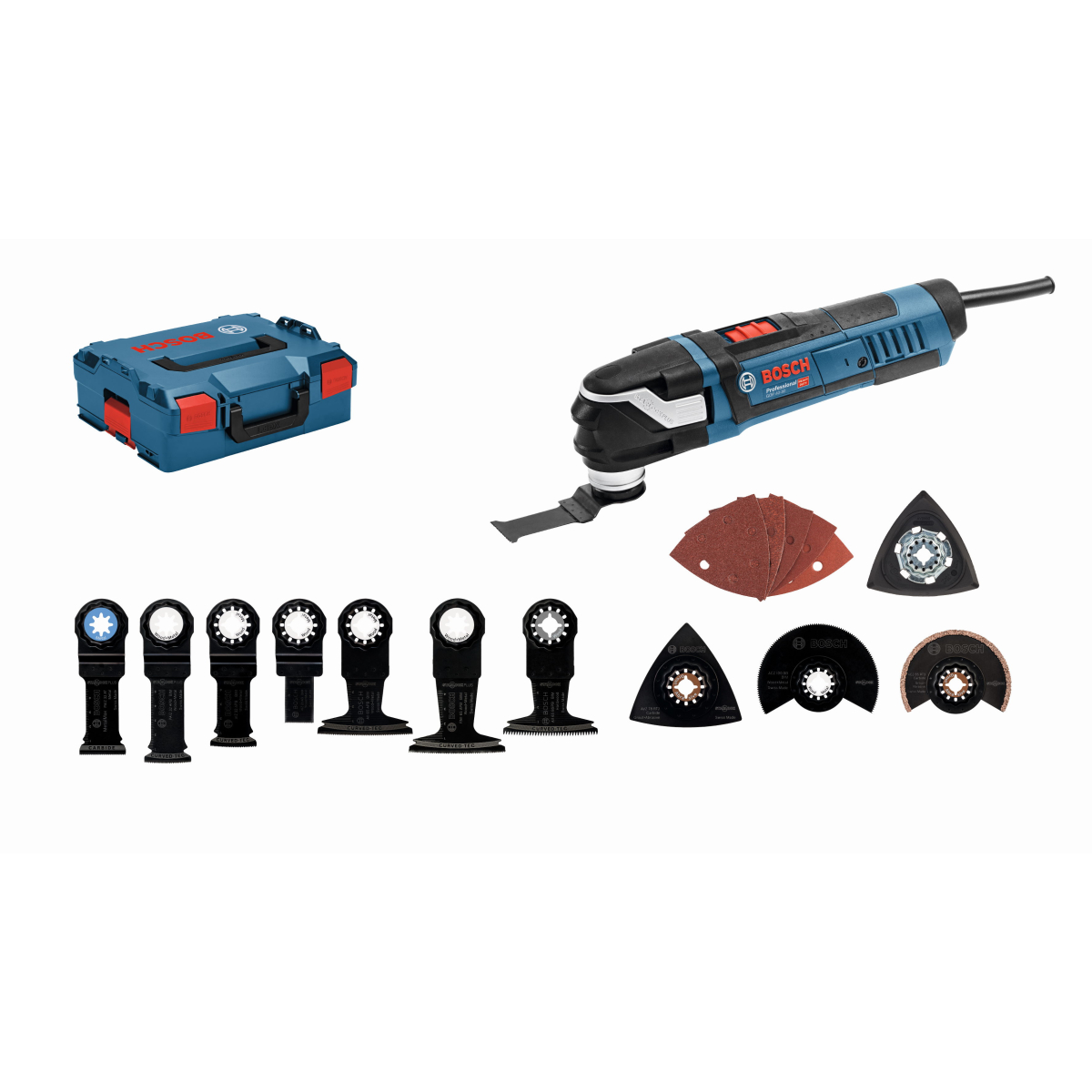 Bosch GOP 40-30L 400W Multi-Cutter Starlock Plus / Starlock With 15 Accessories in L-Boxx