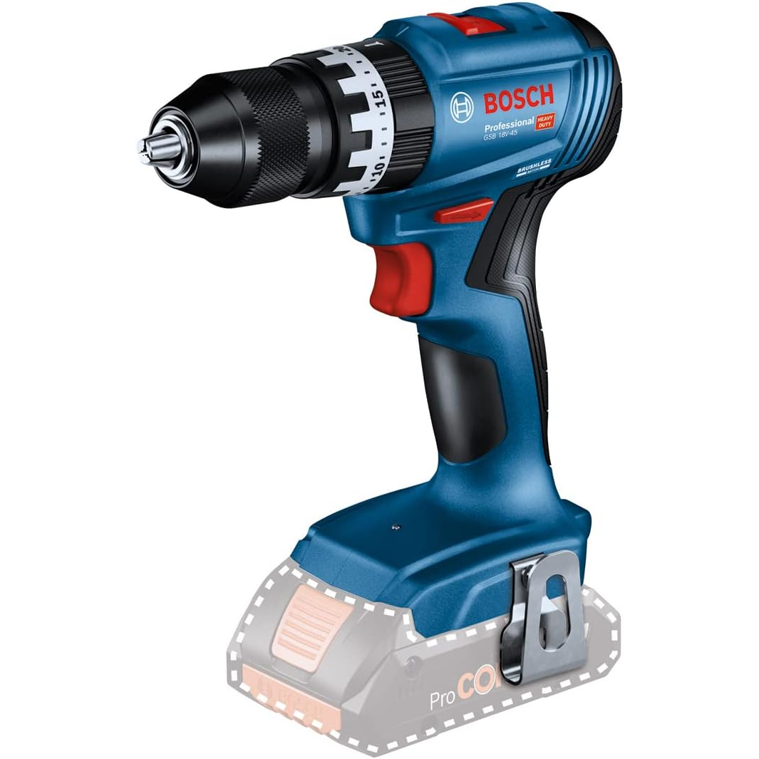 Bosch GSB 18V-45 Body Only 18V Brushless 2 Speed Combi Drill in Carton