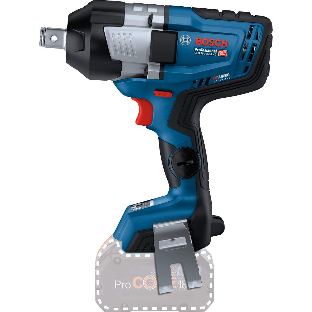 Bosch GDS 18V-1600 HC Body Only 18v BITURBO BRUSHLESS 18V High Torque Impact Wrench 3/4" Connection Ready in Carton