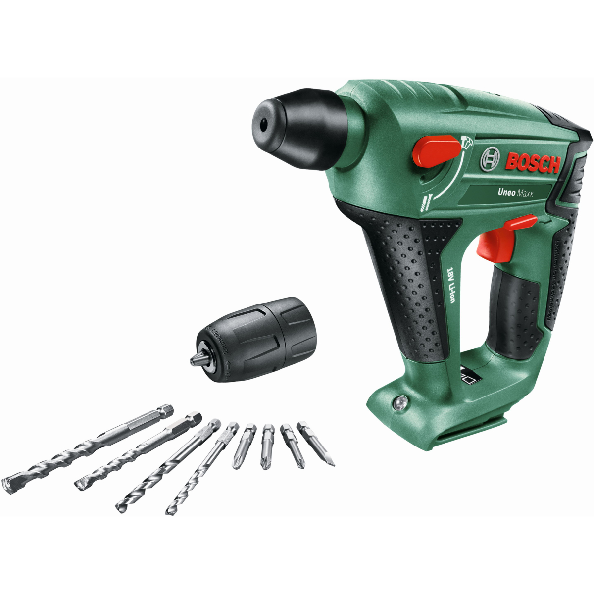 Bosch UNEO Maxx 18 LI Body Only 18V Rotary Hammer with Bits