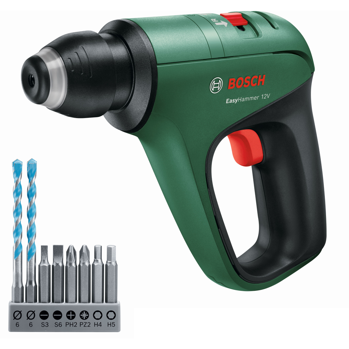 Bosch EasyHammer 12 12V Rotary Hammer with 6 Bits