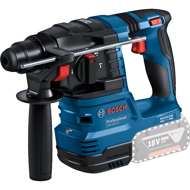 Bosch GBH 18V-22 Body Only 18v BRUSHLESS 2KG SDS+ Hammer Drill Vibration Control