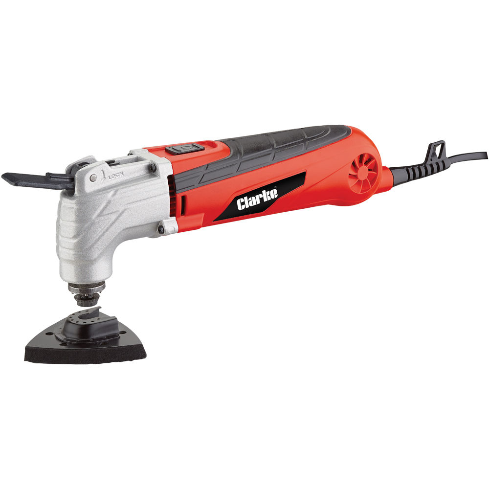 Clarke 6462201 CMFT300QR Multi-Function Tool with Quick Release & Accessory Kit 300W 230V
