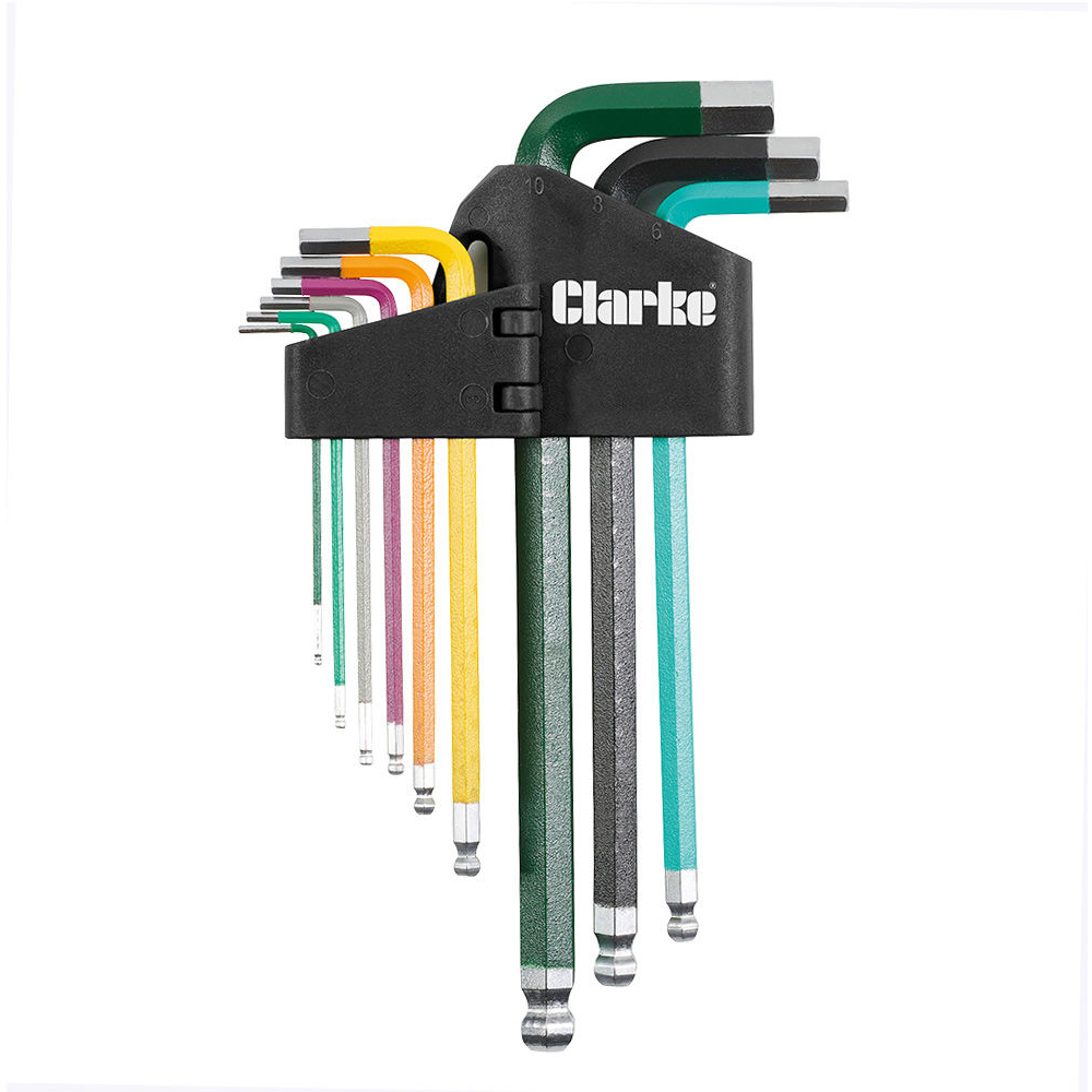 Clarke 1801954 CHT954 9 Piece Hex Key Set