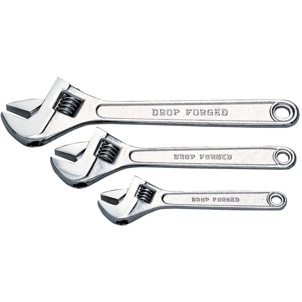 Clarke 1800104 CHT104 3 piece Adjustable Wrench Set