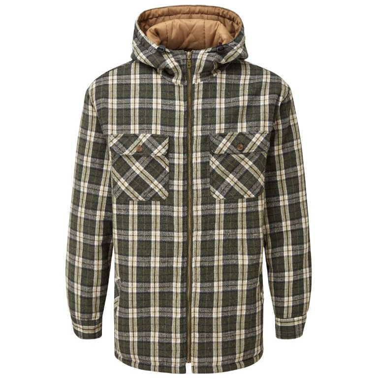 Fort 125 Penarth Padded Hoodie Shirt Green Small (36"-38")