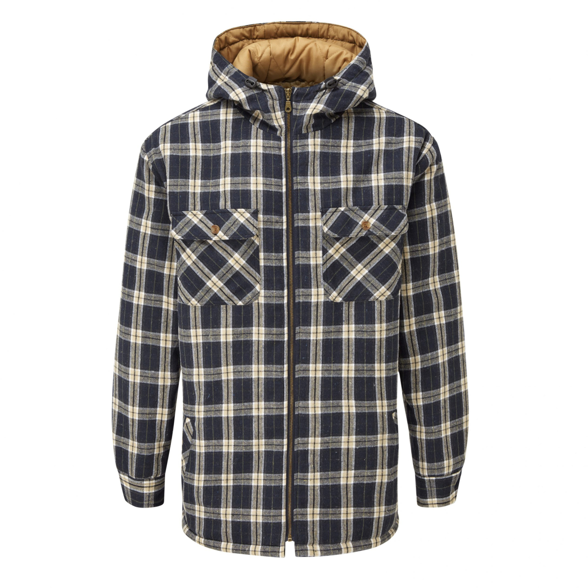 Fort 125 Penarth Padded Hoodie Shirt Blue 3XL (56"-58")