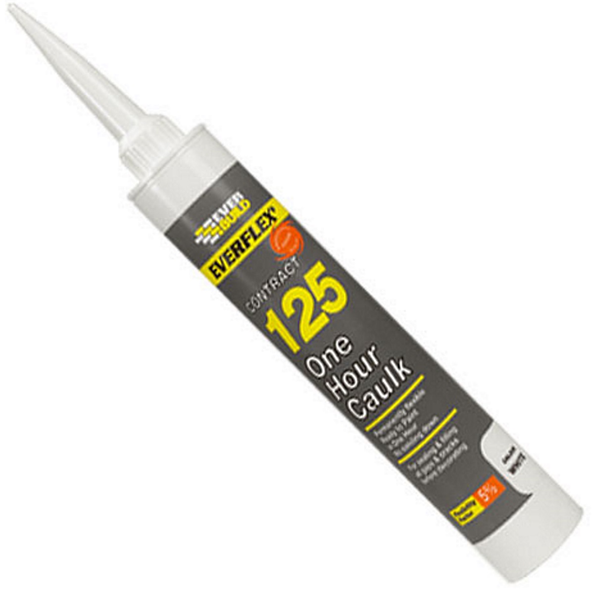 Everbuild 125C3 One Hour Decorators Caulk White 300ml EVB125C3