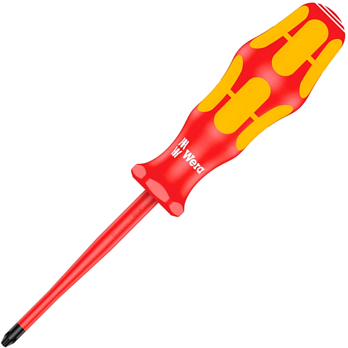 Wera 162IS VDE Kraftform Extra-Slim Insulated Screwdriver for Phillips Screws PH1 x 80mm 05006450001