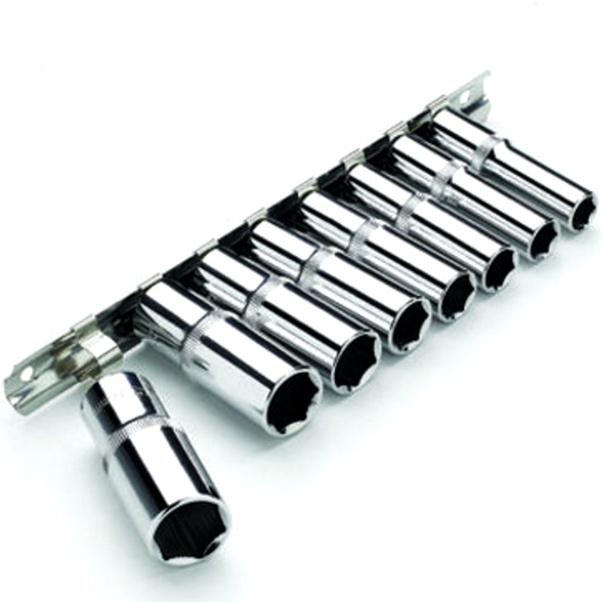 Clarke PRO412 8 Piece 3/8" Drive Anti Slip Metric Set of Deep Sockets 1700818