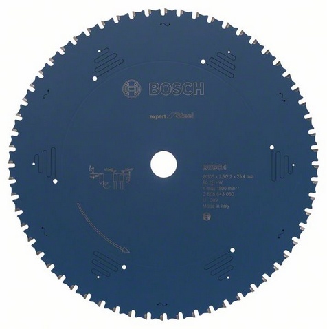Bosch 2608643060 Circular Saw Blade Expert for Steel 305X25.4MM 60T