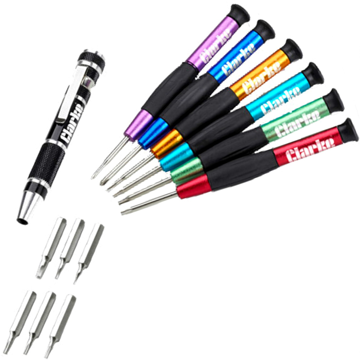 Clarke 1801881 CHG881 13 Piece Precision Screwdriver and Bit Set