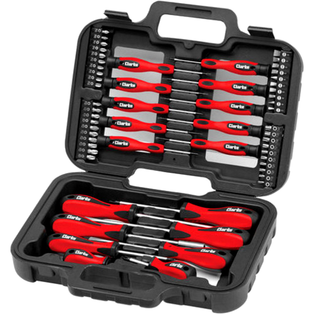 Clarke  1801924 CHT924 58 Piece Screwdriver and Bit Set 