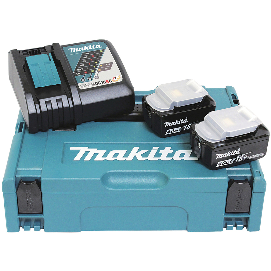 Makita 191L71-1 18V LXT Powersource Kit, 2x 18v - 4.0Ah Batteries and Charger in Makpac Case