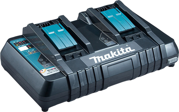 Makita DC18RD 240v Dual Port Charger For 14.4v - 18V LXT Batteries (630869-4)