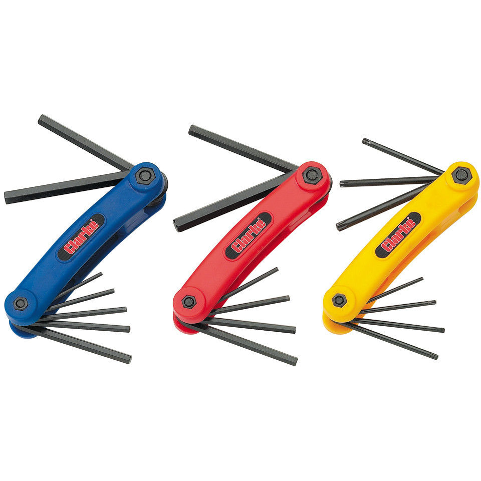 Clarke 1801582 CHT582 - 3 Piece Hex & Torx Key Set