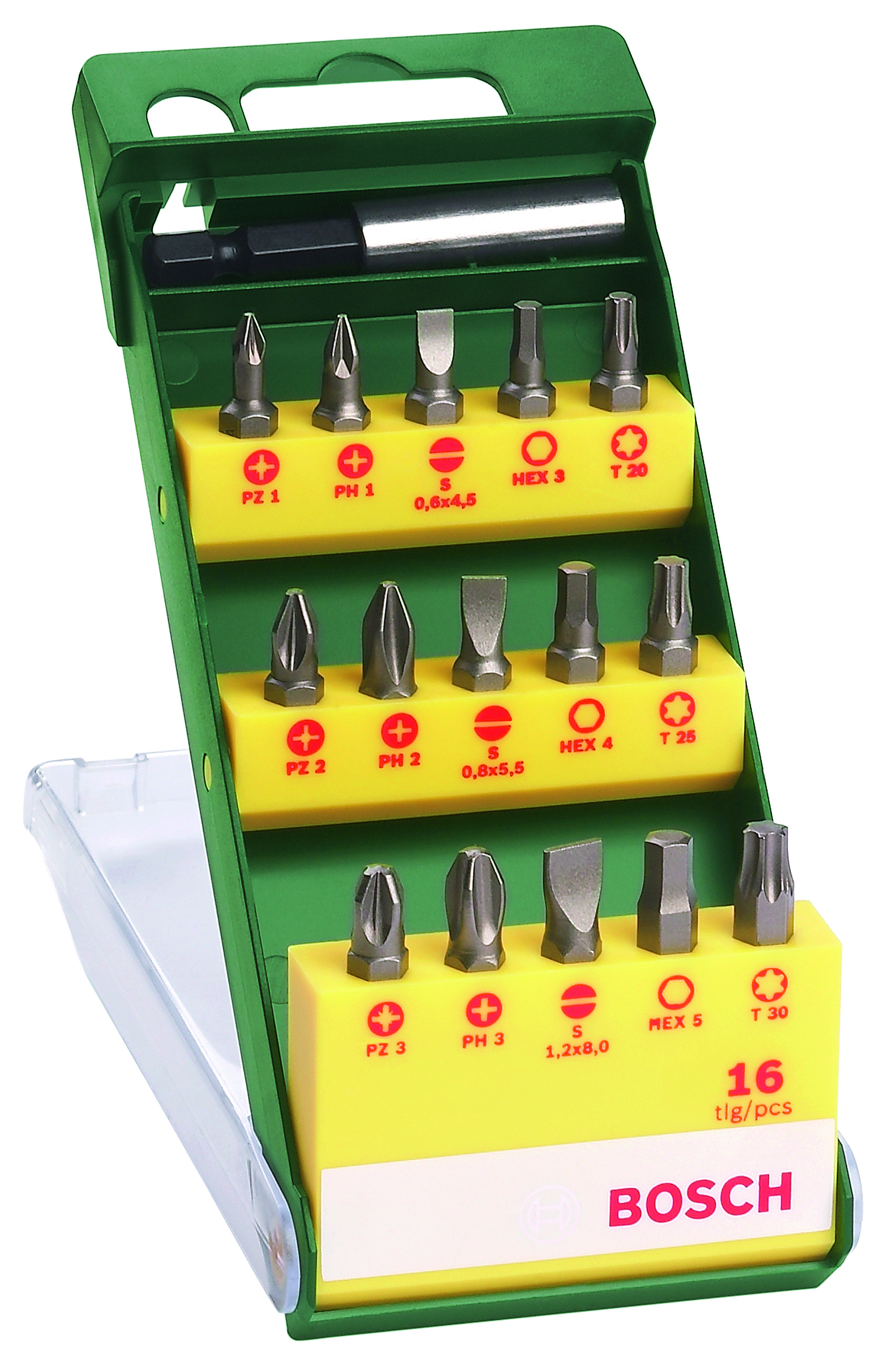 Bosch 2607019453 16-Piece Screwdriver Bit Set (1 Pack Of 16)