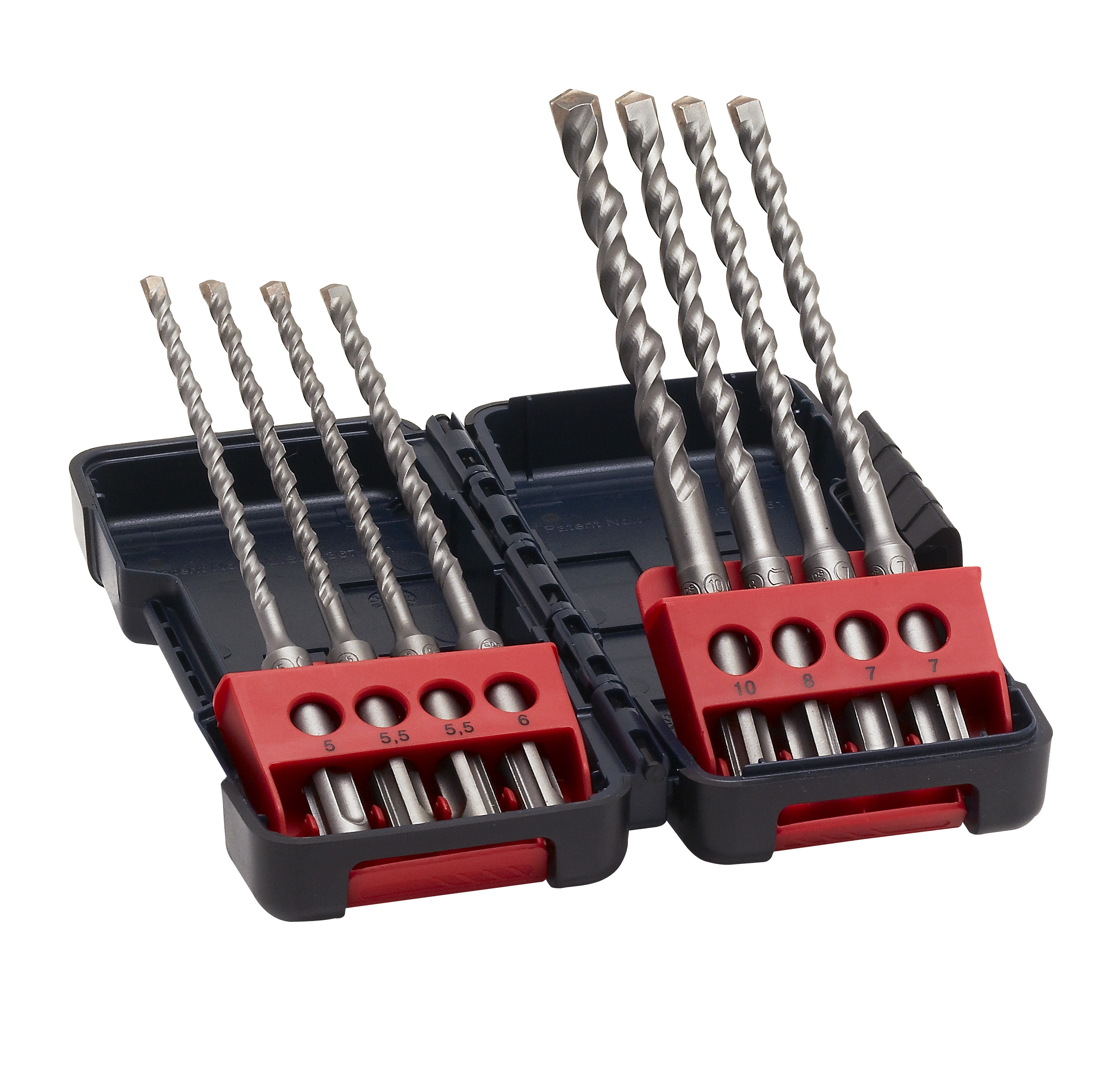 Bosch 2607019904 SDS+ 8pcs Drill Bit Set Tough Box Single 160mm Length