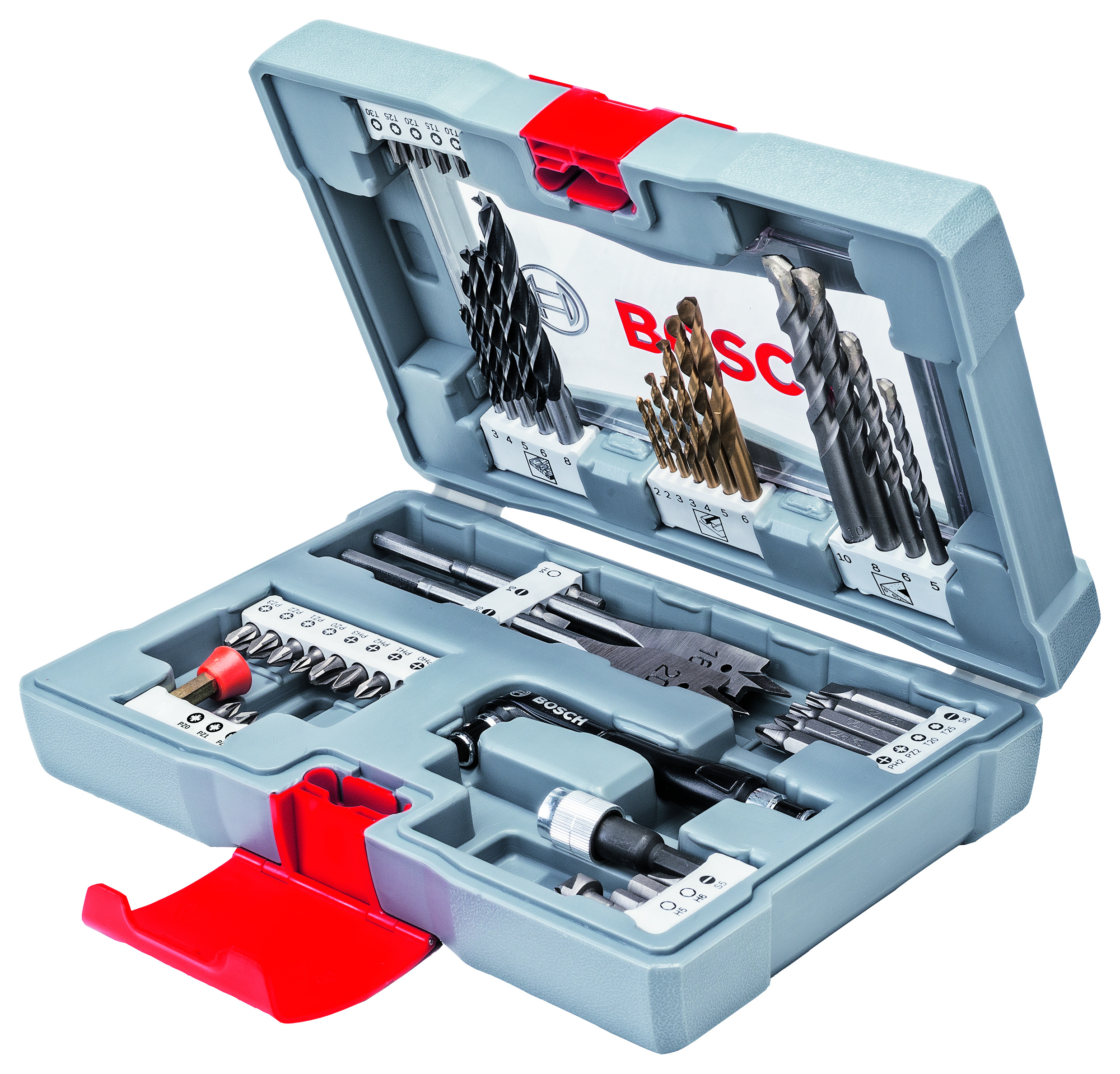 Bosch 2608P00233 Premium Drilling and Screwdriving Accessory Set 49 Pieces