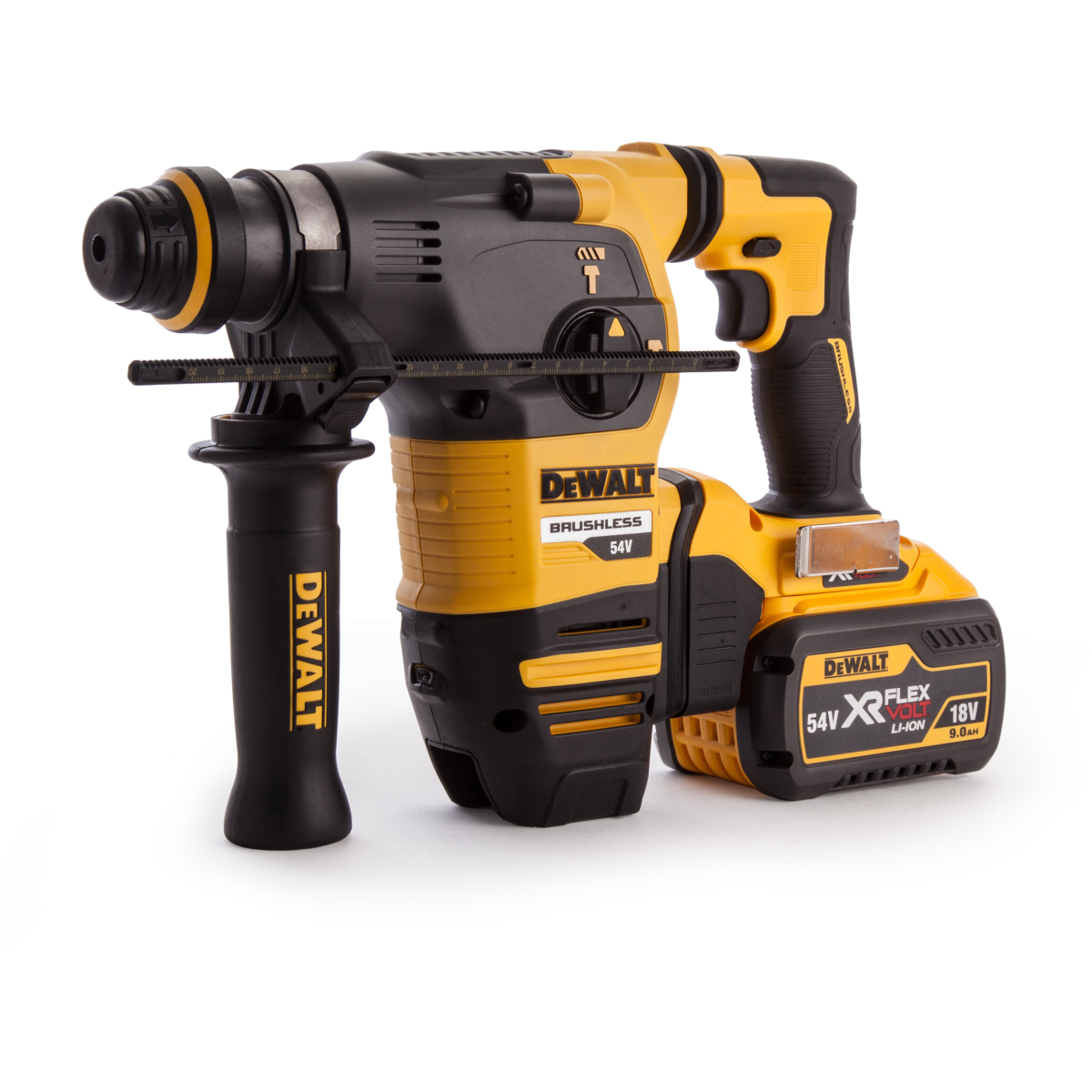 DeWalt DCH333X2 54V XR FLEXVOLT 3-Function SDS+ Hammer with 2x 9.0Ah Batteries in TSTAK Case