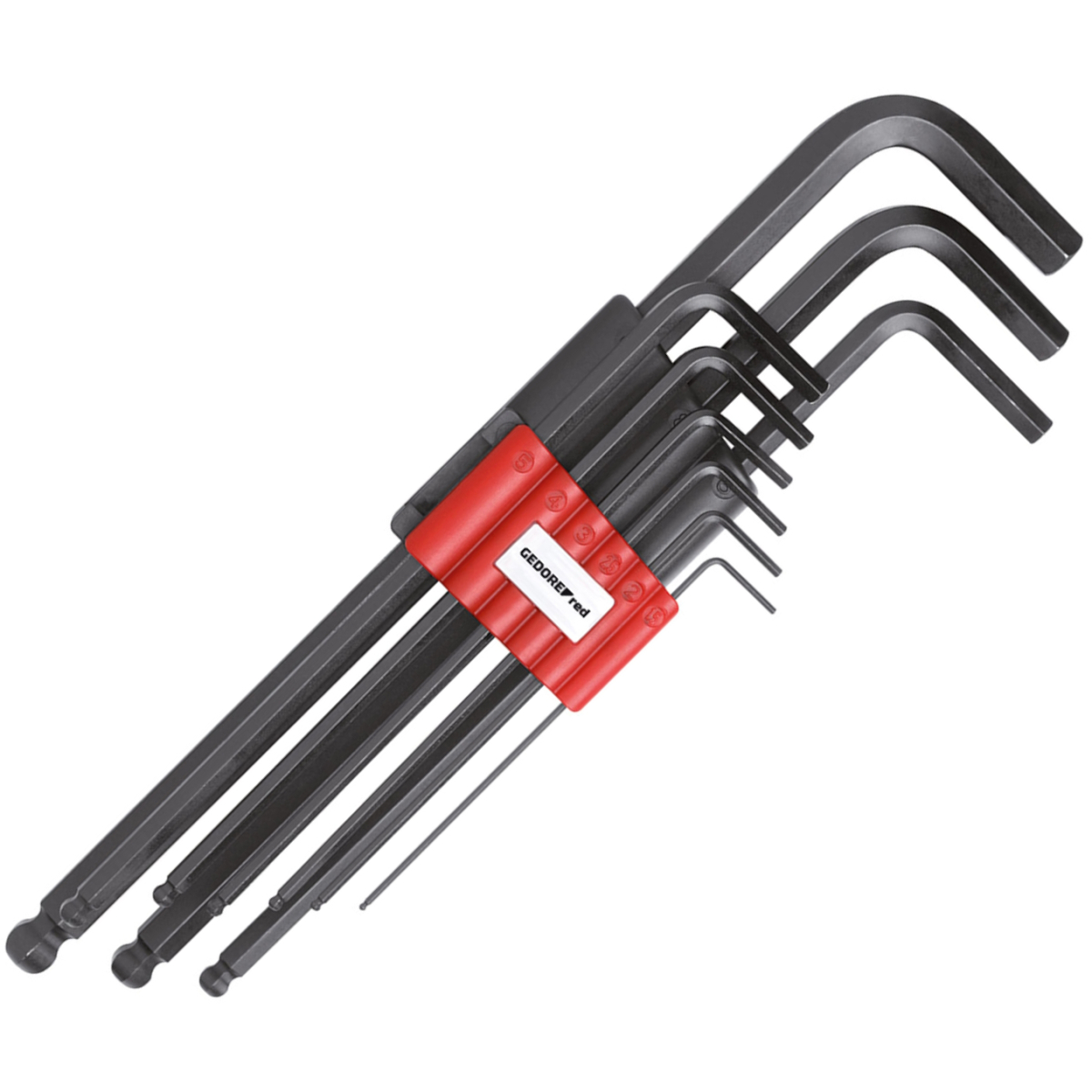 Gedore RED 3301335 Ball Ended Allen Key Set 1.5-10mm 9 Piece