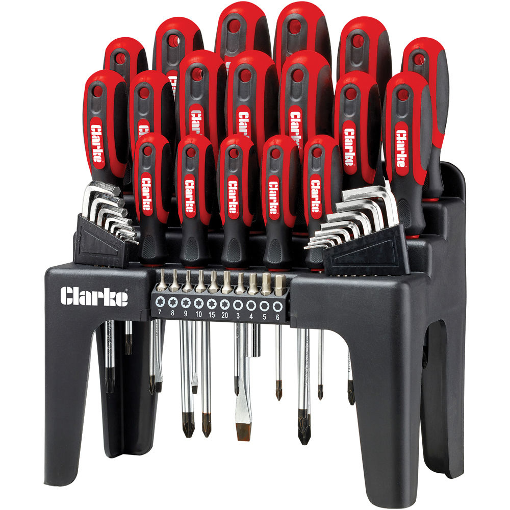 Clarke 1801923 CHT923 44 Piece Screwdriver & Bit Set