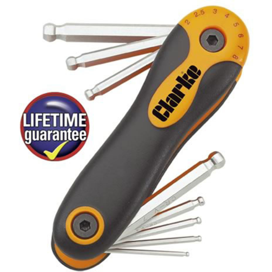 Clarke 1700542 PRO142 8 piece Hex Key Set