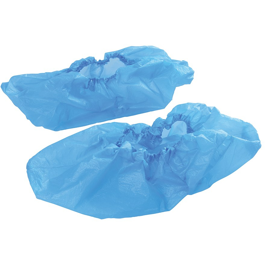 Blue Disposable Overshoe Shoe Covers One Size (Pack of 100)