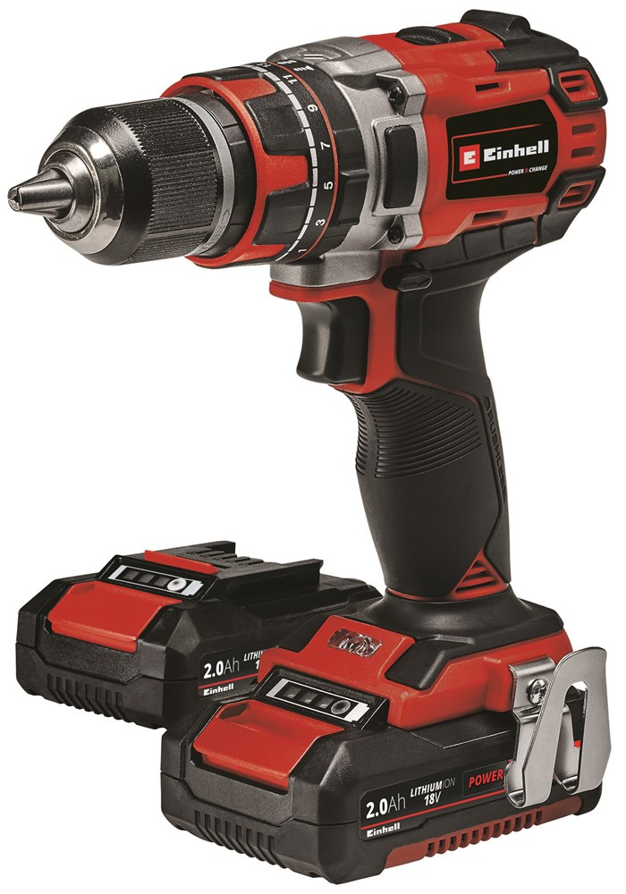 Einhell TE-CD 18/50 Li-i BL18V Power X-Change Brushless 50Nm Combi Drill Kit With 2 x 2Ah Batteries