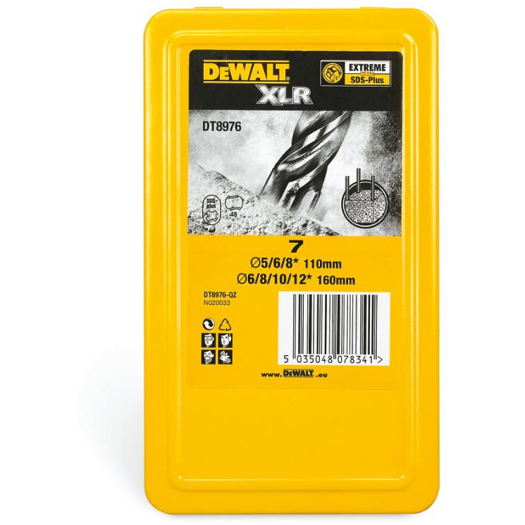 DeWalt DT8976-QZ XLR SDS Plus 7 Piece Drill Set 