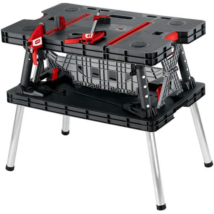 Keter KET237005 237005 Folding Work Table with Clamps