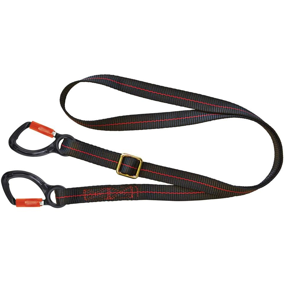 JSP FAR0208 Pioneer Adjustable 2m Restraint Lanyard+Flat Webbing+2 Kara