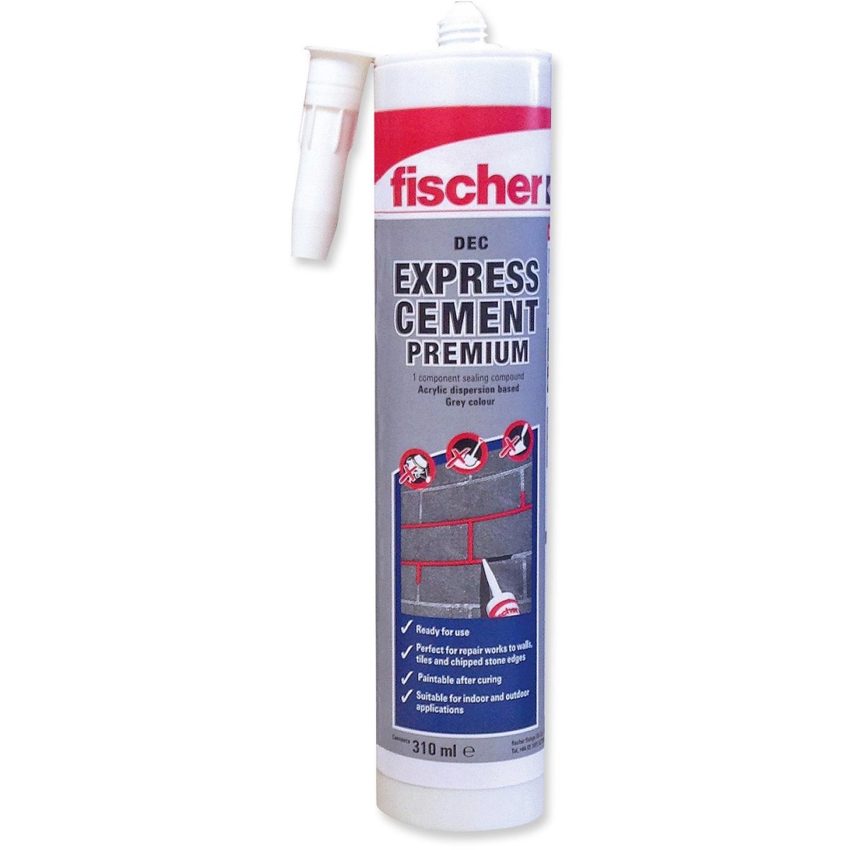Fischer 523856 Express Cement 310ml Grey