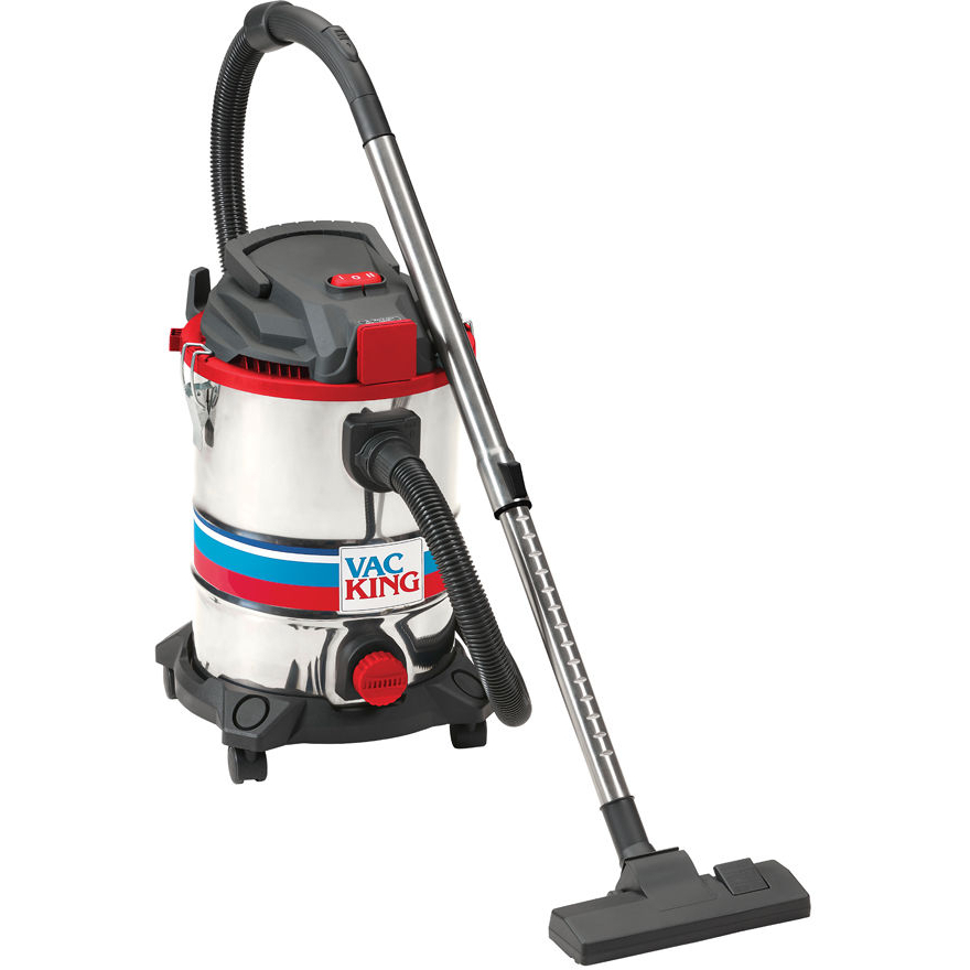 Clarke 6471097 CVAC25SSR 25L Stainless Steel Wet & Dry Vacuum Cleaner with Power Take-Off 230V