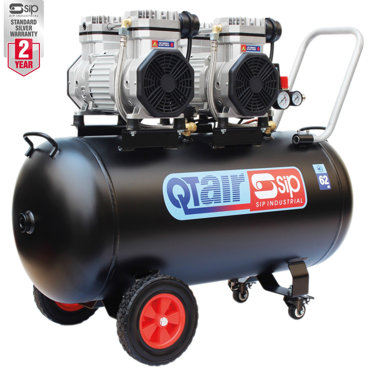 SIP 05494 QT DD 3hp 100ltr Ultra Low Noise Compressor