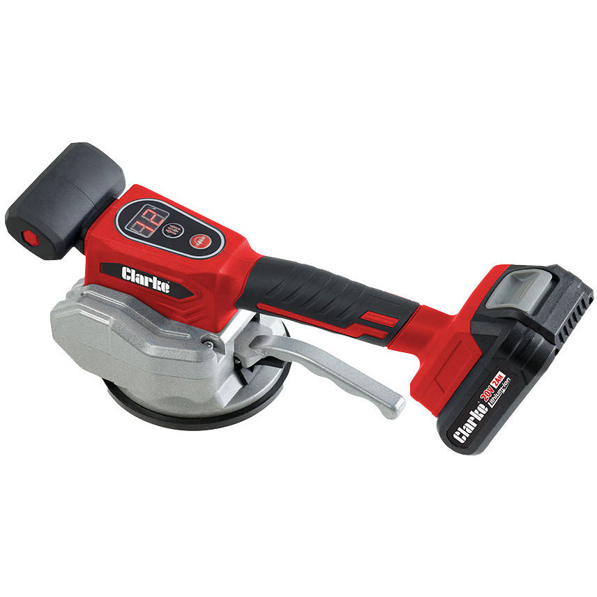 Clarke 3400517 C20VTV 20V Tile Vibrator With 1 x 2Ah Battery and Charger in Case