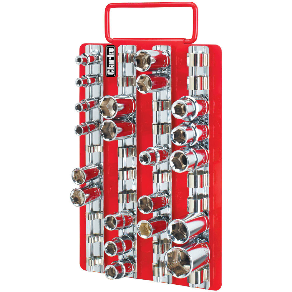 Clarke 1801644 CHT644 40 Piece Socket Rail Tray