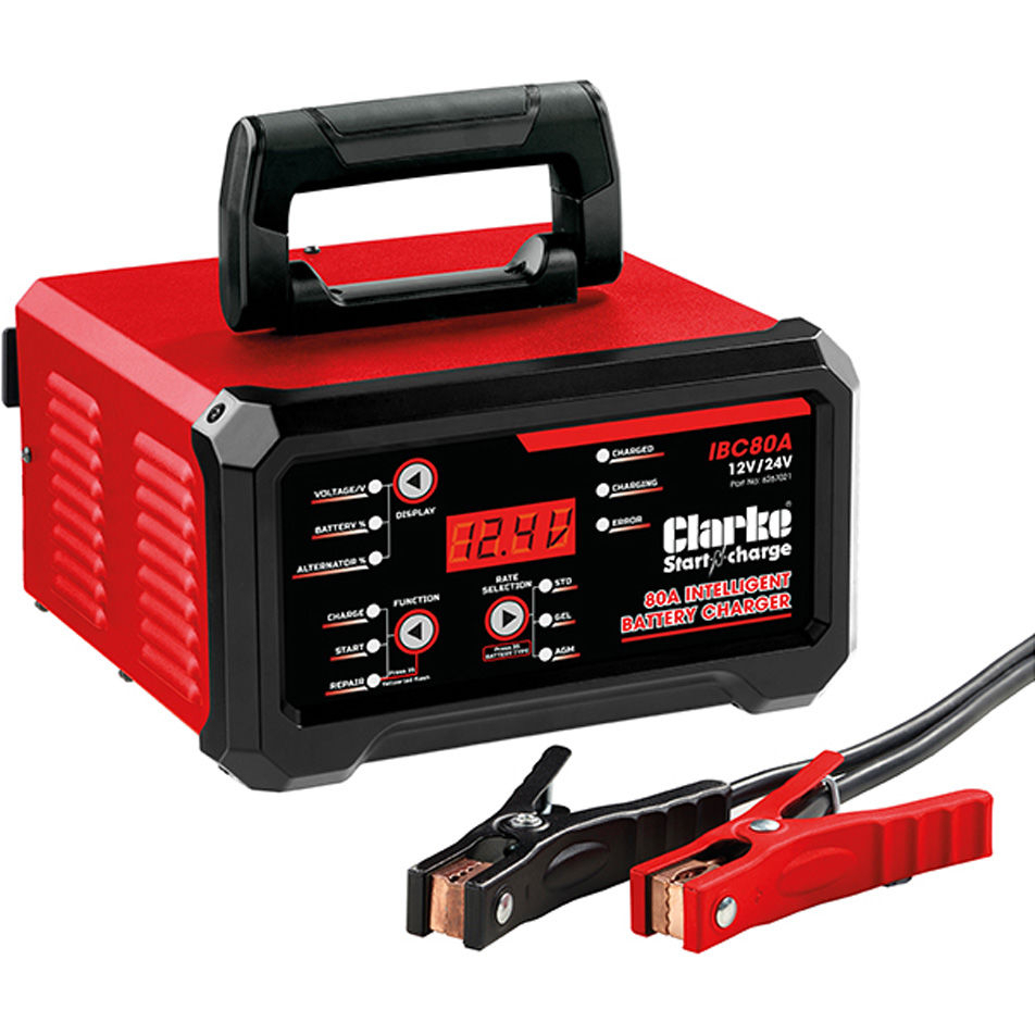 Clarke 6267021 IBC80A 12V/24V 80A Intelligent Battery Charger