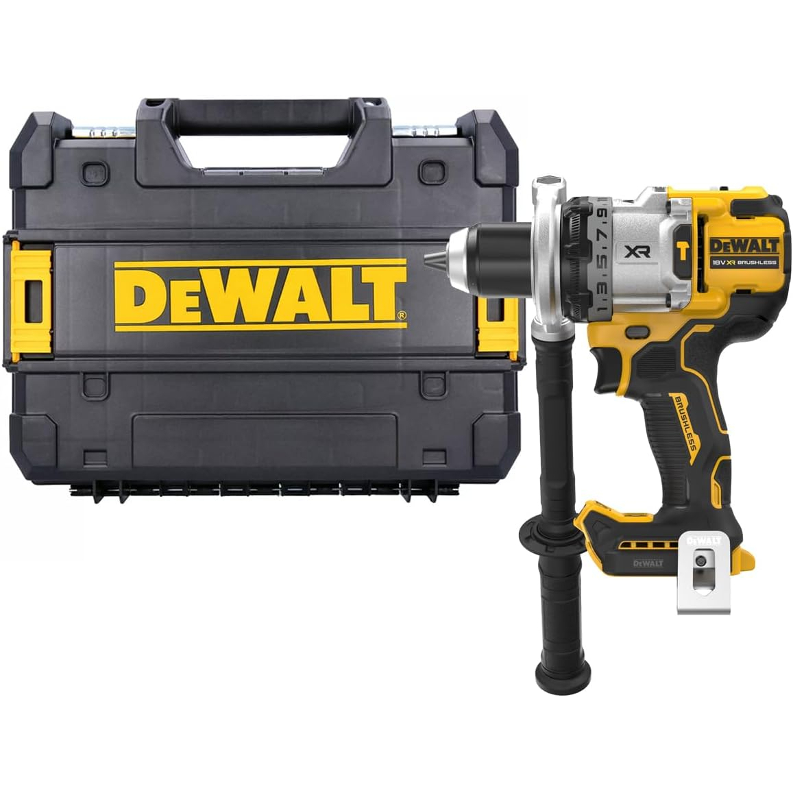 DeWalt DCD1007NT-XJ Body Only 18v Cordless Brushless Combi Hammer Drill in TSTAK Case