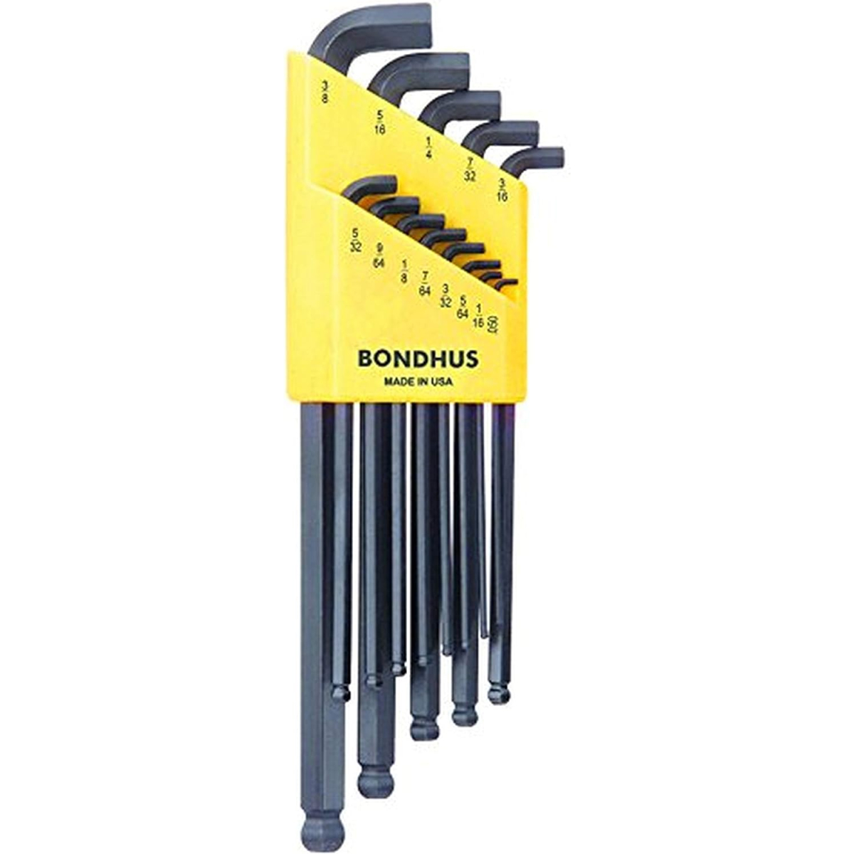 Bondhus BLX13 13 Piece Long Handle Hex Key Set Ball End Imperial