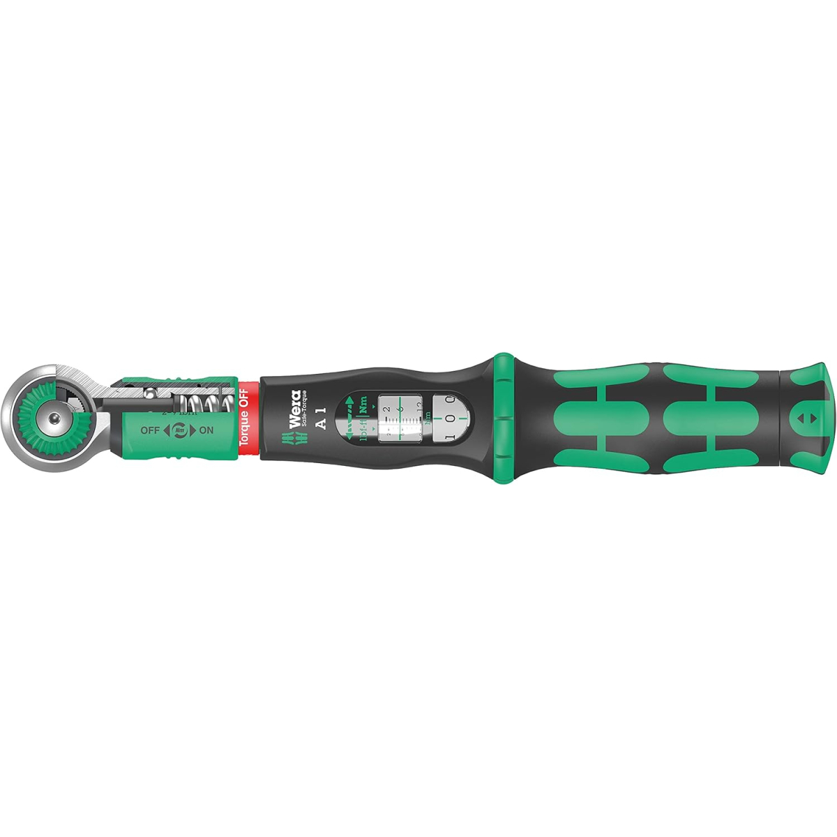 Wera 05075800001 Safe-Torque A 1 Torque Wrench With 1/4" Square Head Drive, 2-12 Nm