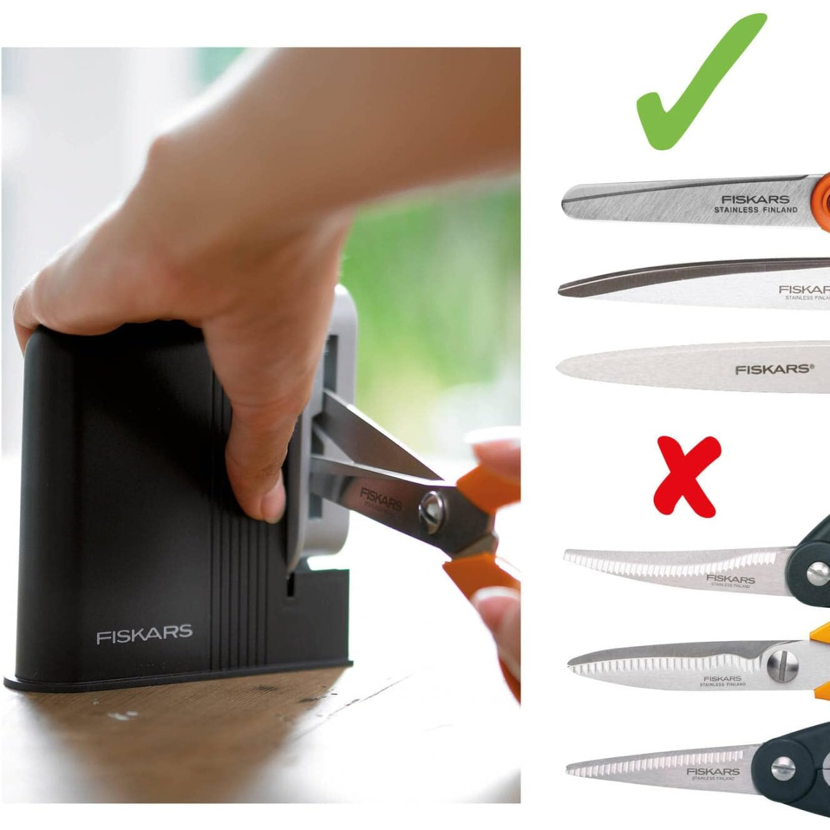 Fiskars 859600 Clip-Sharp™ Scissor Sharpener