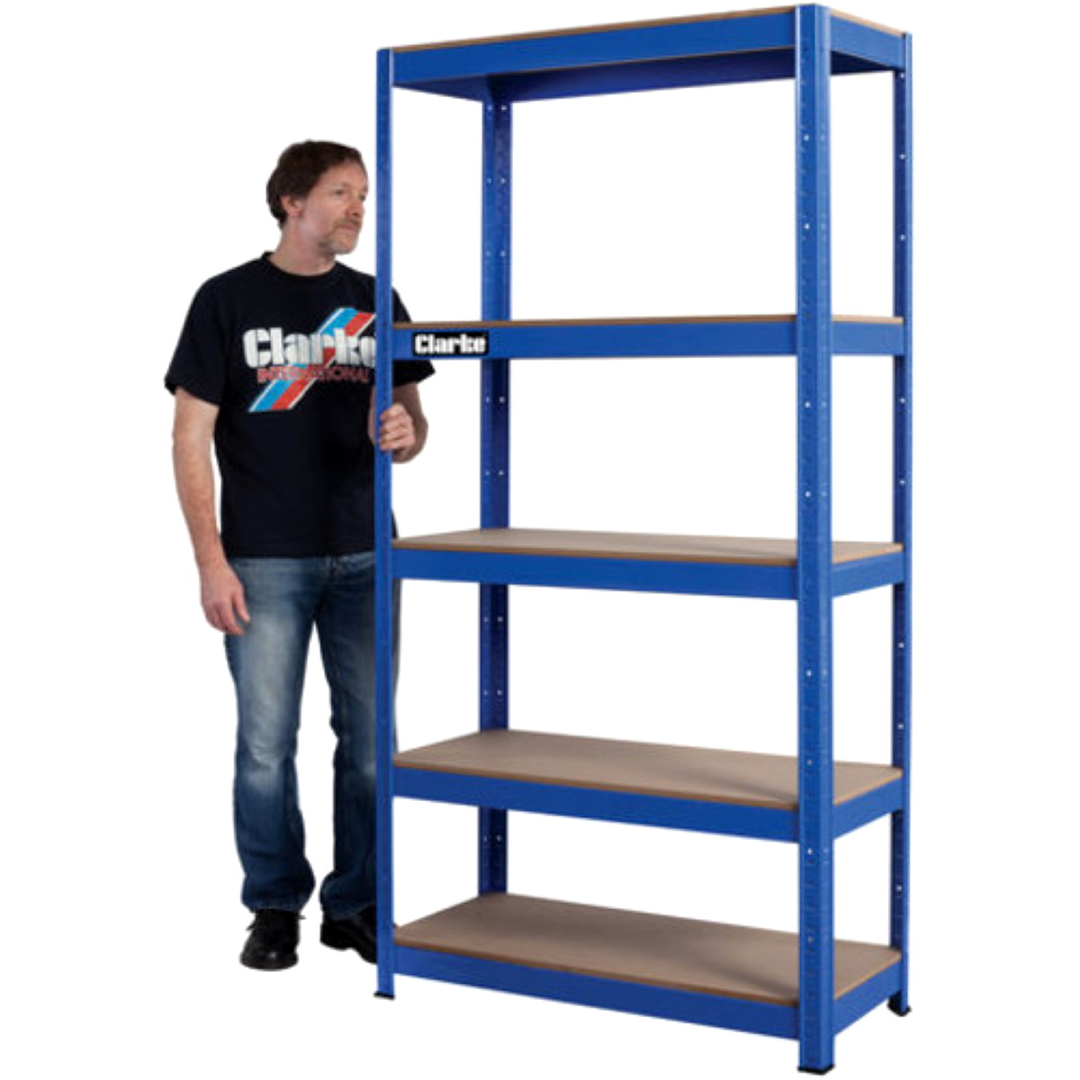 Clarke 6600810 CSM5350BP Universal Bolt-less Shelving Unit/Bench 350kg Blue 