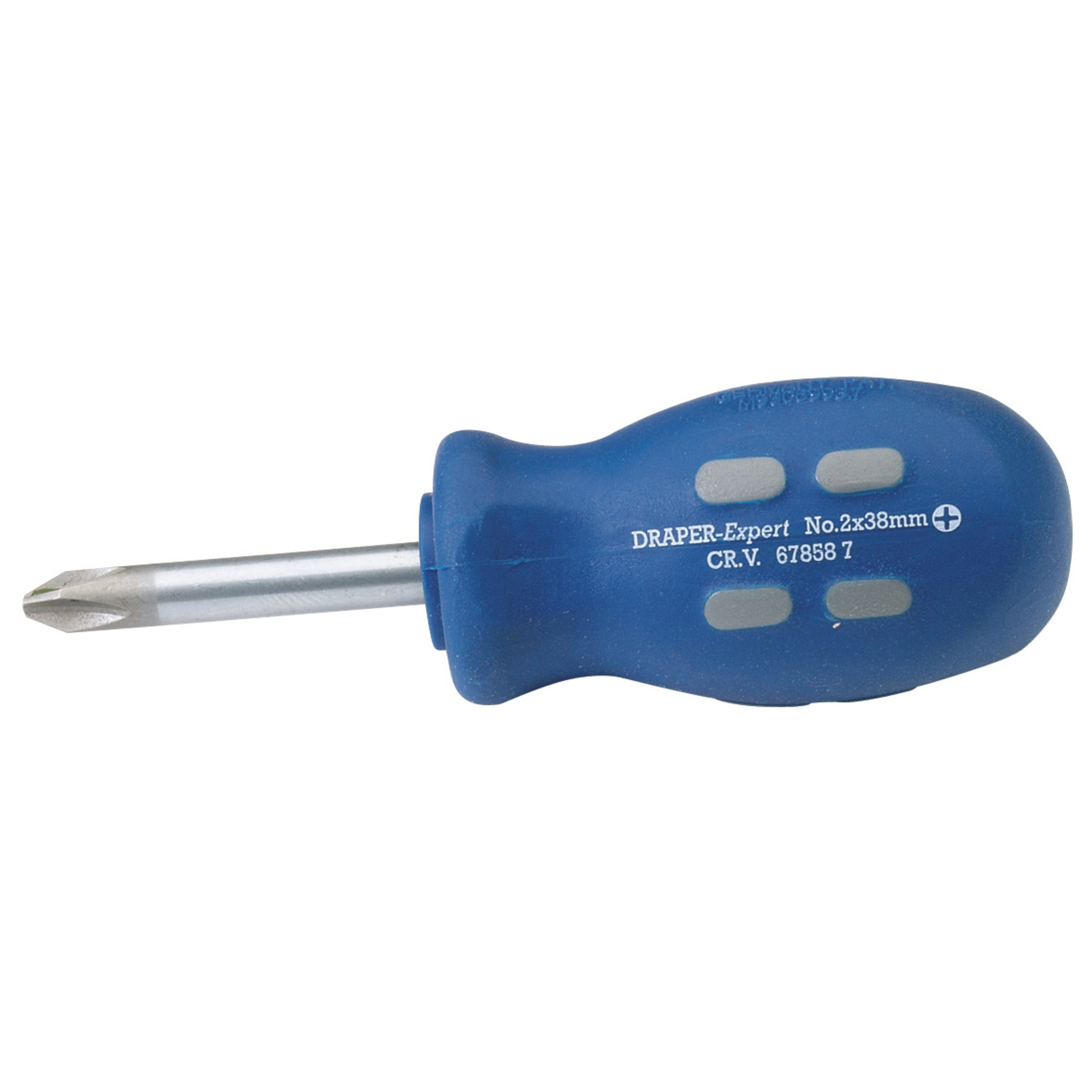 Draper 67858 870CSB Expert 38mm x No.2 Cross Slot Mechanics Stubby Screwdriver