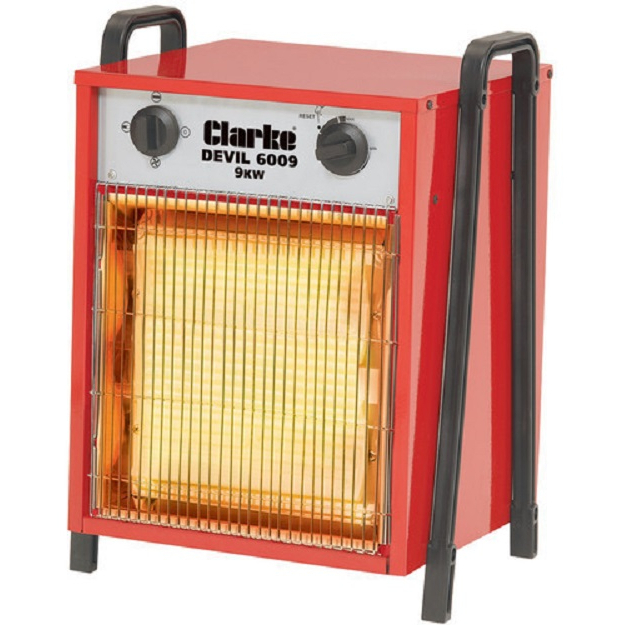 Clarke 6925230 Devil 6009 Industrial 9KW Electric Fan Heater (3Ph)